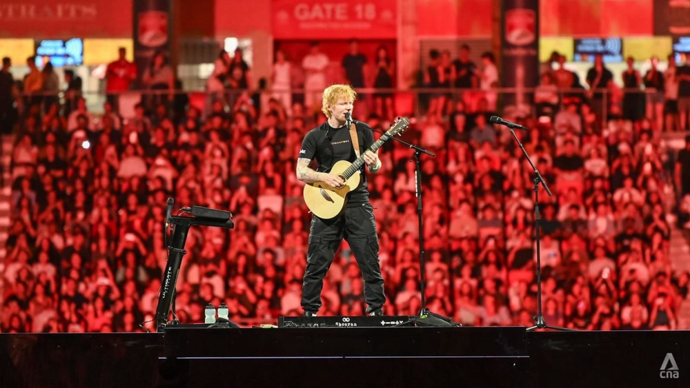 Ed Sheeran concert in Singapore A birthday bash with surprise guest JJ Lin